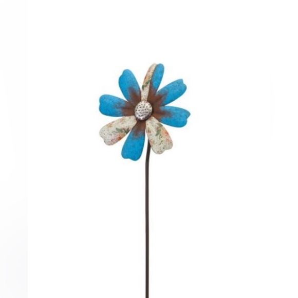 Regal Art & Gift Rustic Flower Wind Spinner - Blue - Picture 2 of 2